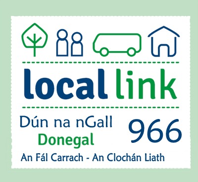 Seirbhís Locallink 966 ar fáil ó An Fál Carrach go dtí An Clochán Liath tríd Bun an Leaca agus ar ais - click for Timetable